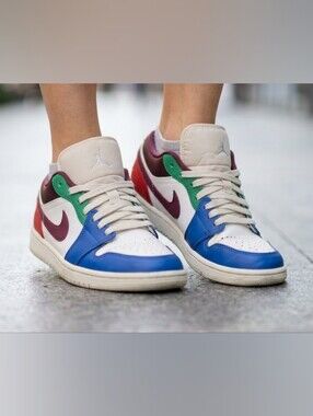 Women’s Air Jordan 1 Low SE "Multi-Color" – Size US 8.5.  💥💥Minor Creasing💥